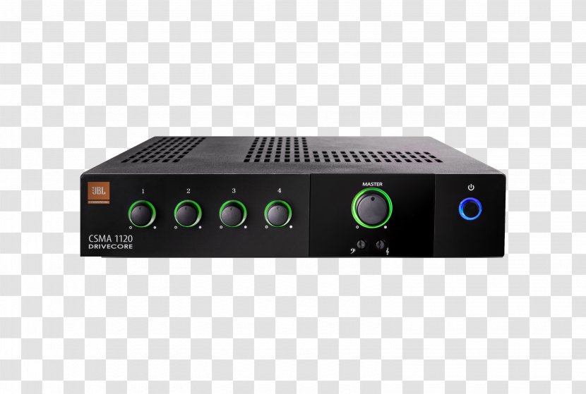JBL CSMA 4-Input / 1-Output Mixer/Amplifier Loudspeaker Audio Mixers Power Amplifier - Sound Reinforcement System - Electronics Accessory Transparent PNG