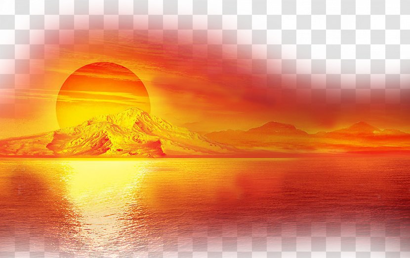 Sunrise - Drawing - At Sea Decoration Pictures Transparent PNG
