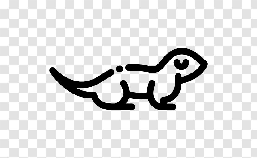 Otters - Weasels - Black And White Transparent PNG