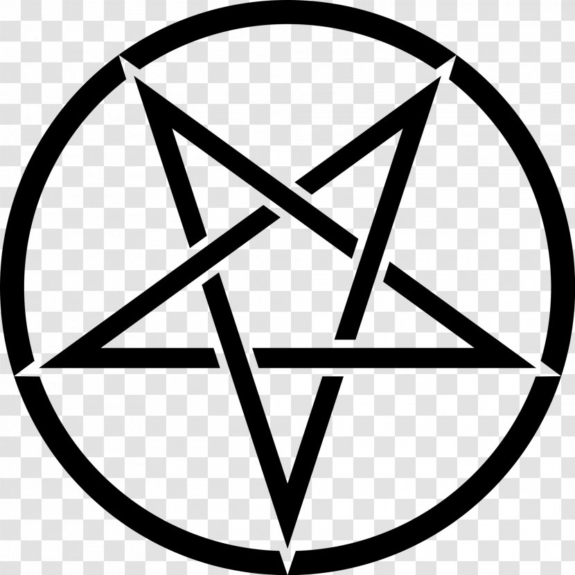 Pentagram Church Of Satan Lucifer Pentacle Sigil Baphomet - Triangle - Symbol Transparent PNG