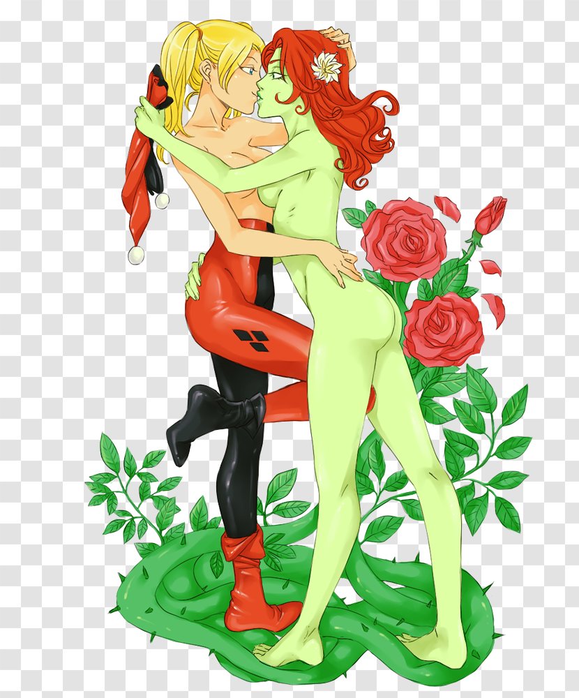 Poison Ivy Harley And Fan Art Catwoman - Flower Transparent PNG