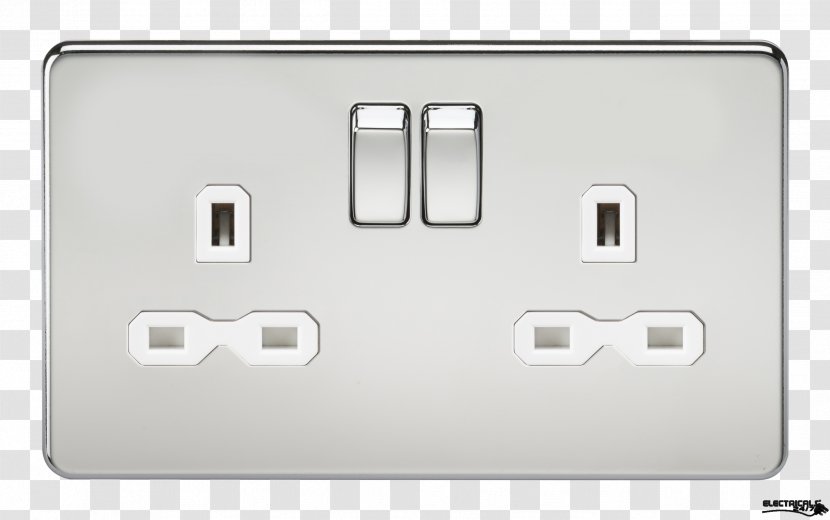AC Power Plugs And Sockets Battery Charger Electrical Switches USB Network Socket - Multimedia - Brushed Steel Transparent PNG