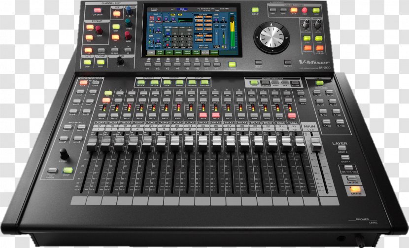 Audio Mixers Digital Mixing Console Roland Corporation UK | Professional A/V M-300 - M300 - Dom Productions Transparent PNG