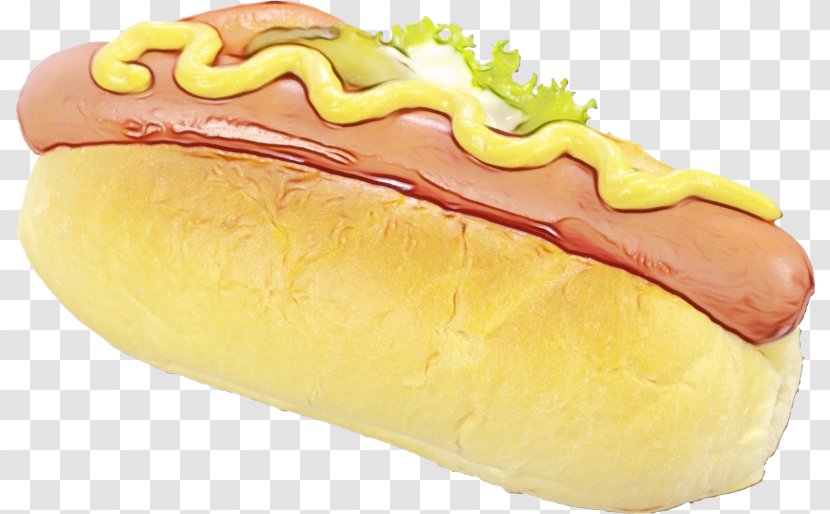 Fast Food Sausage Bun Hot Dog - Paint - Dish Transparent PNG