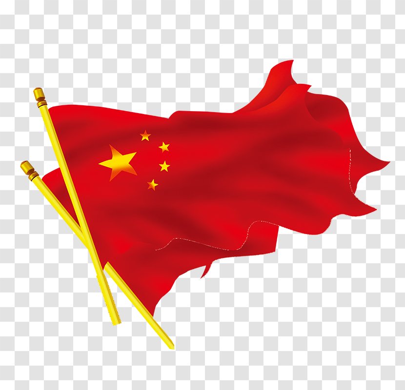 China National Flag - Heart - Red Decoration Transparent PNG