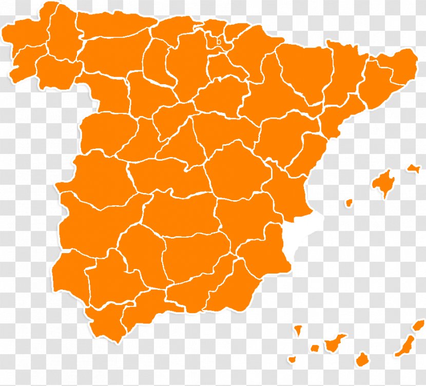 Spain Blank Map - World Transparent PNG