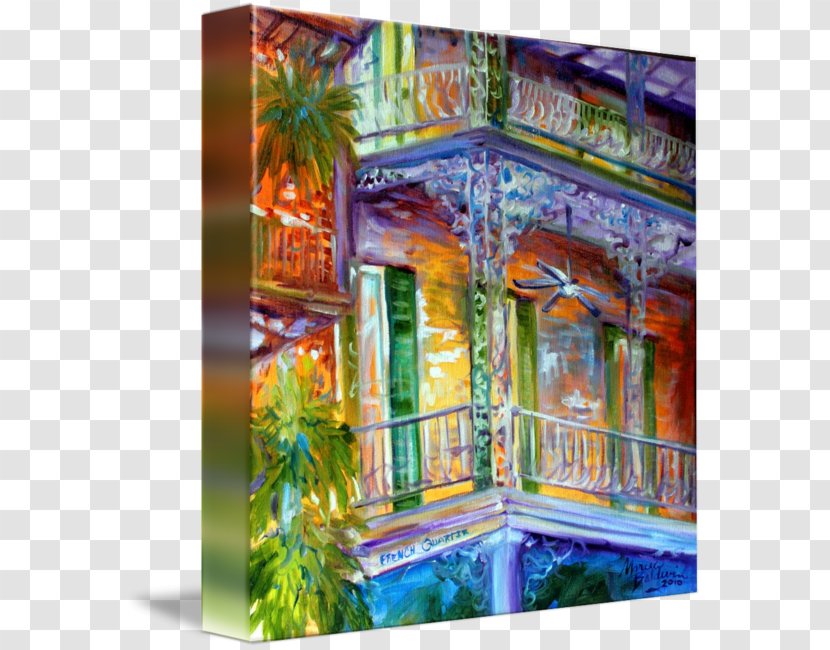 French Quarter Canvas Print Painting - Window Transparent PNG