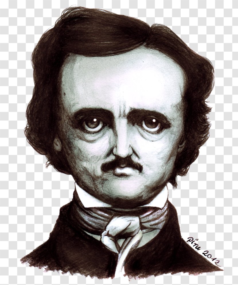 Edgar Allan Poe The Raven Writer United States Narrative Poetry - Head Transparent PNG