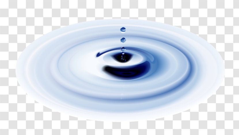 Water Ripple Effect Drop Illustration - Scalable Vector Graphics - Blue Ripples Transparent PNG