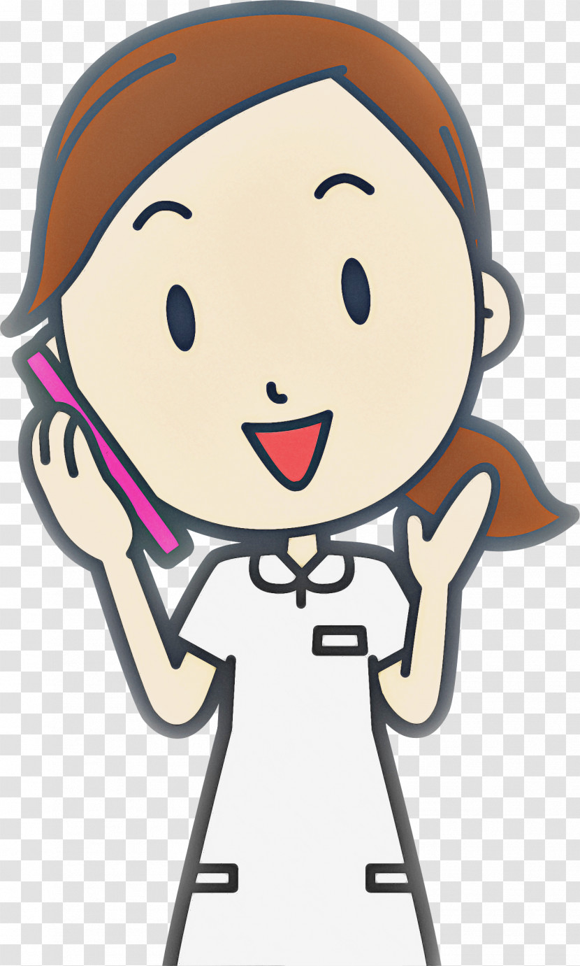 Cartoon Cheek Smile Pleased Transparent PNG