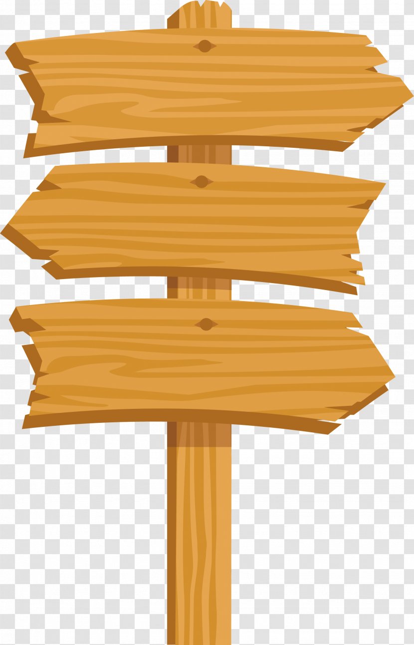 Traffic Sign Arrow - Crooked Planks Transparent PNG