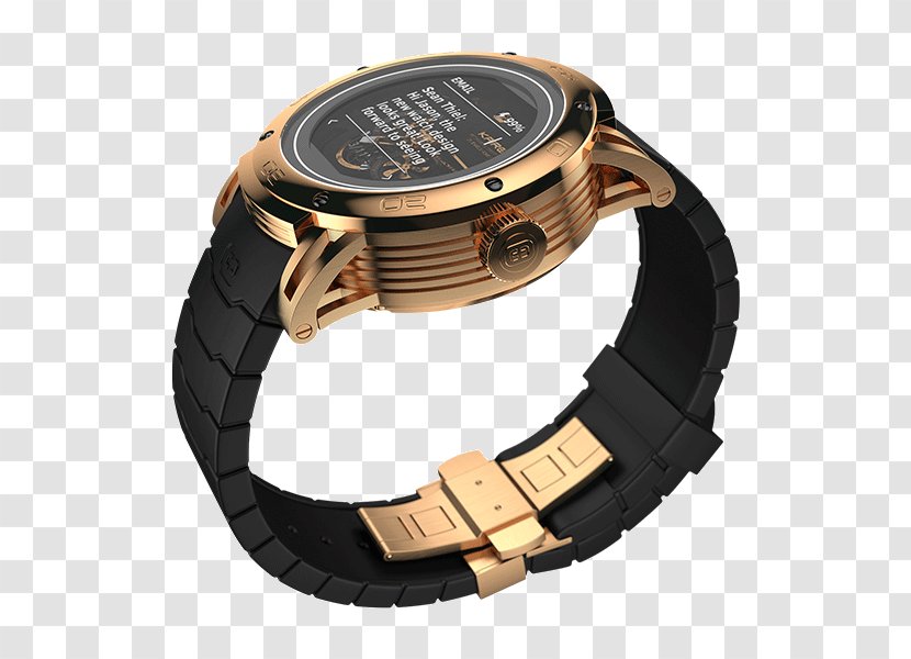 Smartwatch Watch Strap Natural Rubber - Metal Transparent PNG
