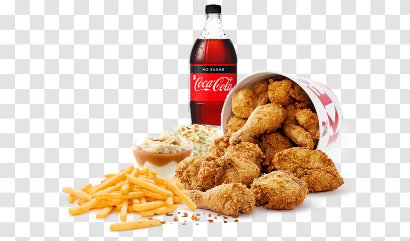 KFC Take-out Hamburger French Fries Fried Chicken - American Food - Family Dinner Transparent PNG