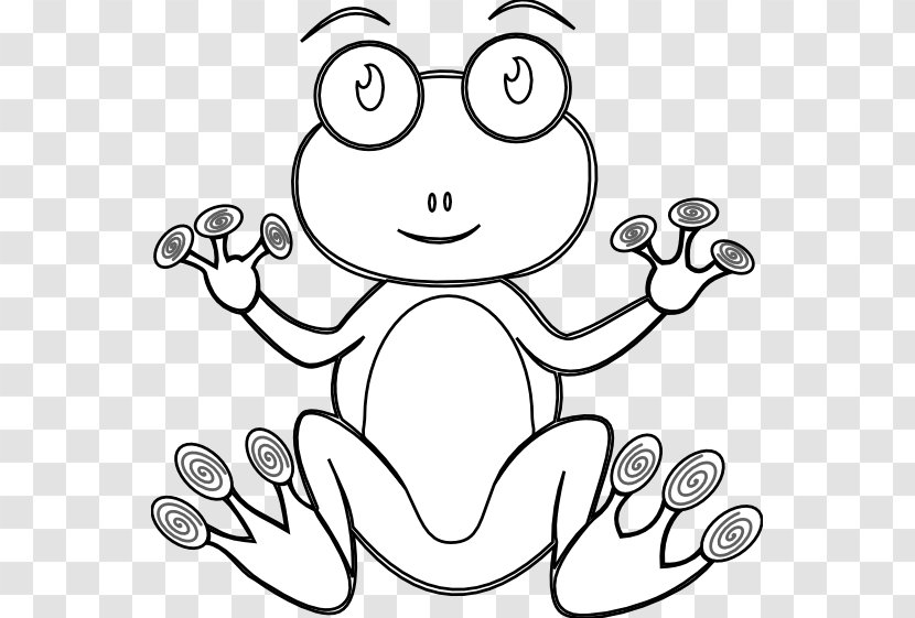 Coloring Book Ausmalbild Drawing Frog Painting - Silhouette Transparent PNG