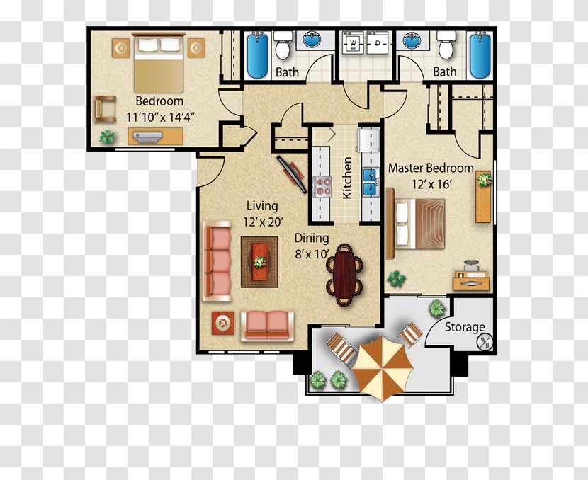 The Place At Fountains Sun City Apartments Location Floor Plan - Fountain Transparent PNG