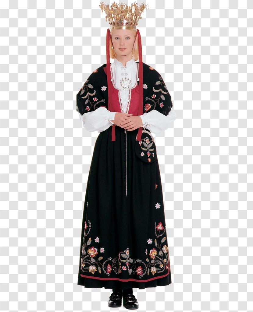 Norway Bunad Folk Costume Clothing - Bride Transparent PNG