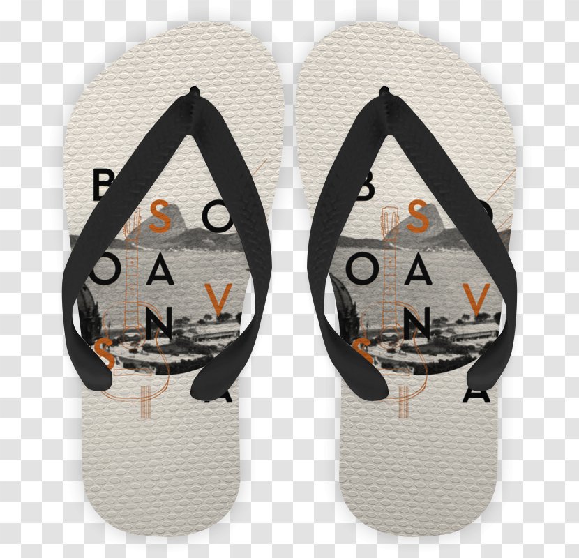 Flip-flops Monogram Shoe Foot Natural Rubber - Bossa Nova - Arthur Rosa Transparent PNG