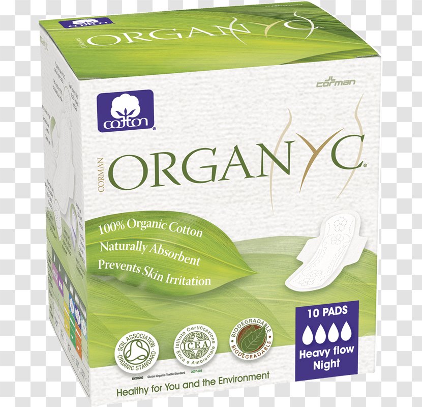 Organic Cotton Food Feminine Sanitary Supplies Napkin Certification - Soil Association - Calendula Material Transparent PNG