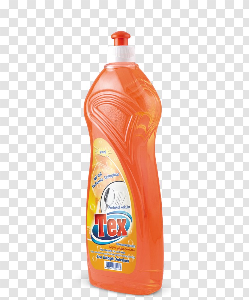 Detergent Water Bottles Liquid Orange Drink Dishwasher Transparent PNG