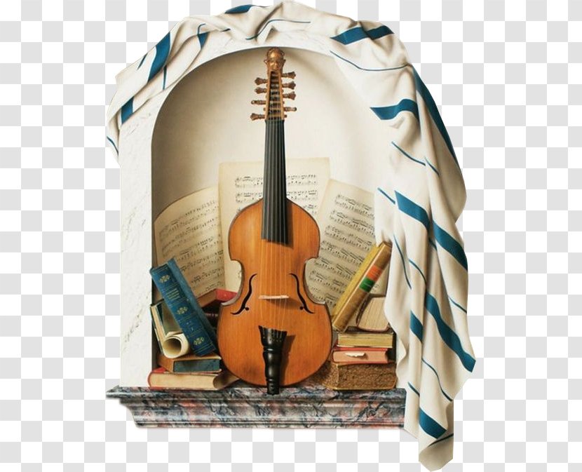 Decoupage Painting Musical Instrument - Silhouette - Creative Guitar Transparent PNG