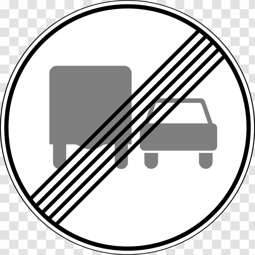 Prohibitory Traffic Sign Overtaking Road - Tree - Stop Transparent PNG