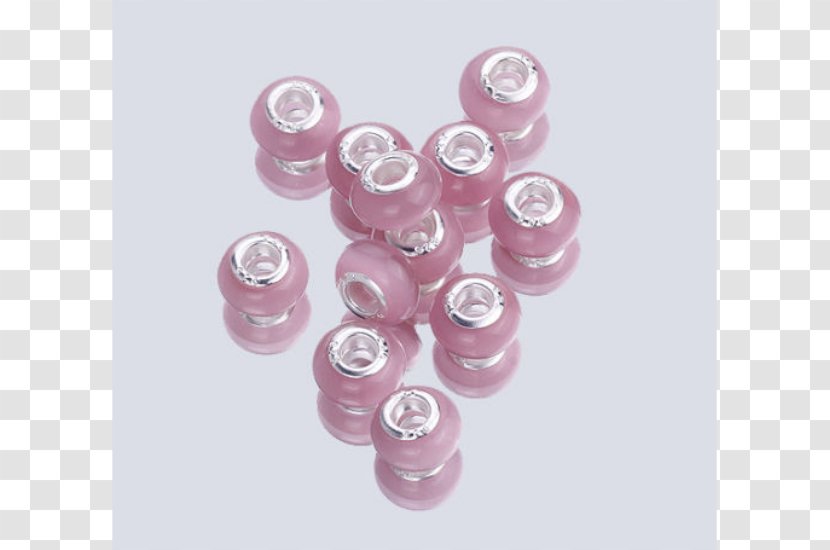 Bead Plastic Pink M - Jewelry Making Transparent PNG