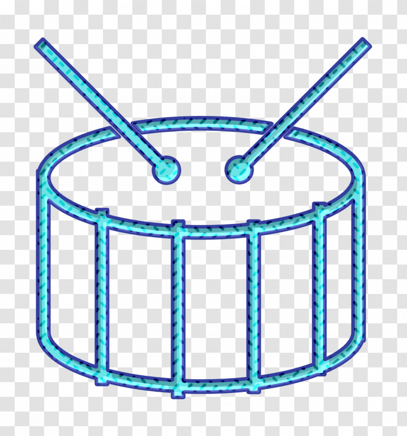 Drums Icon Drummer Icon IOS7 Set Lined 1 Icon Transparent PNG