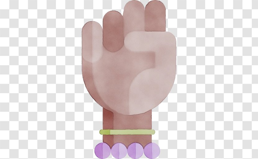 Pink Hand Glove Finger Gesture - Thumb Transparent PNG