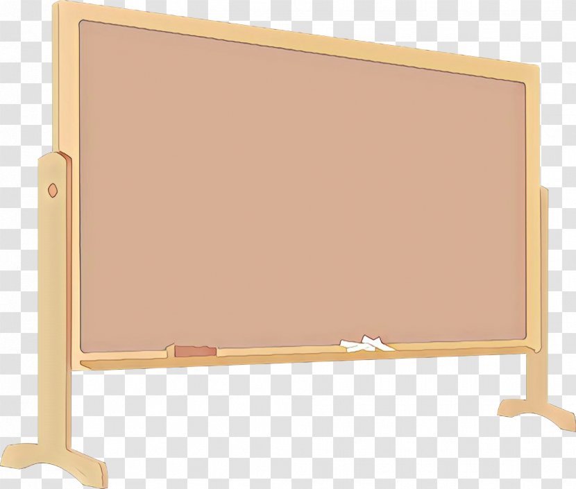 Blackboard Rectangle Table Furniture Whiteboard - Office Supplies - Beige Transparent PNG