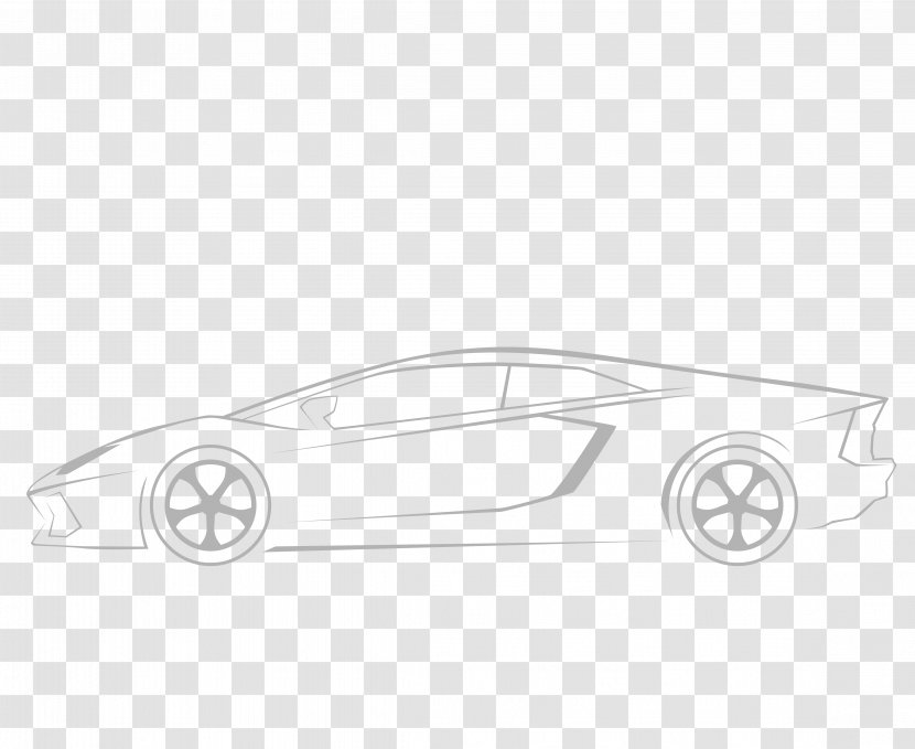 Sports Car APJ Abdul Kalam Technological University Automobile Engineering - Vehicle - Vector Wire Frame Picture Transparent PNG