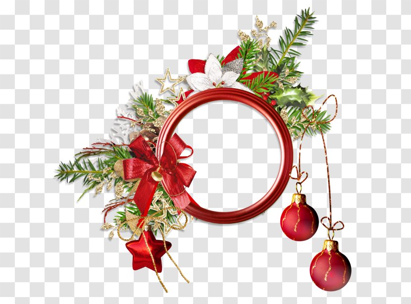 Wreath Christmas Ornament Cut Flowers - Manniquin Transparent PNG