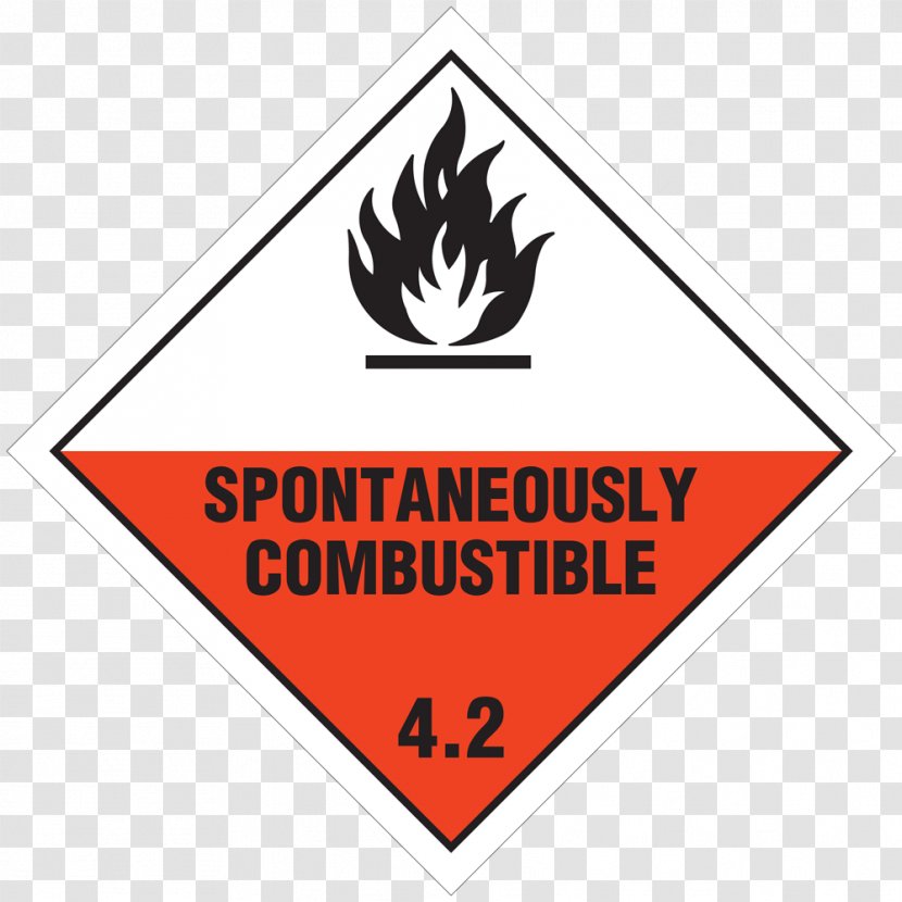 Dangerous Goods Combustibility And Flammability Label Hazchem UN Number - Logo Transparent PNG