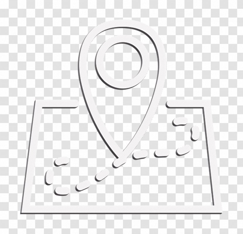 Essential Set Icon Map Location Gps - Blackandwhite Symbol Transparent PNG
