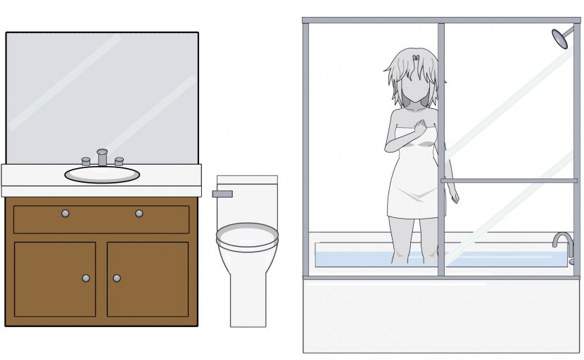 Hot Tub Paper Bathroom Bathtub Plumbing Fixtures - Drawing Transparent PNG