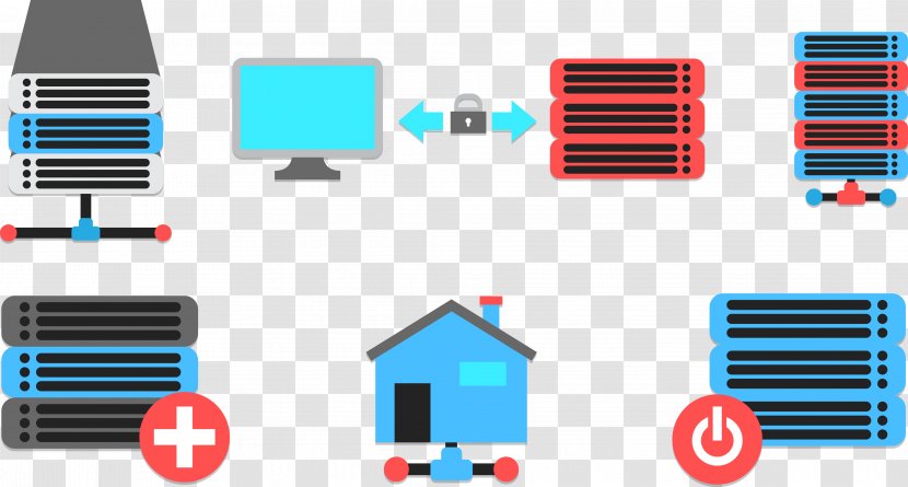 Graphic Design Computer Icon - Network - Room And Data Transmission Relationship Transparent PNG