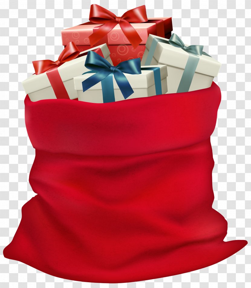 Santa Claus Father Christmas Clip Art - Birthday - Sack With Gifts Image Transparent PNG