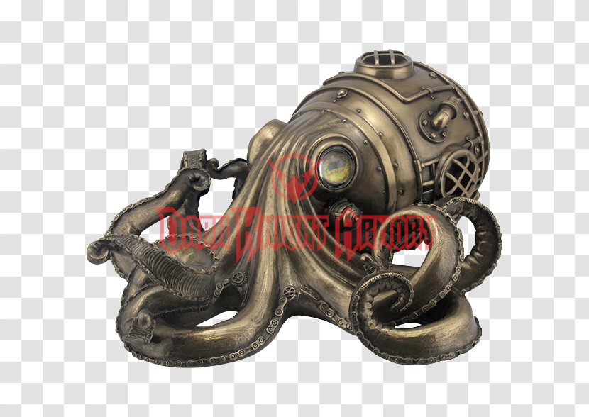 Steampunk Octopus Steam Powered Box Cyberpunk - Science Fiction Transparent PNG