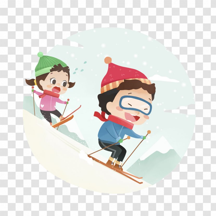 Hotel Casa Morlans Skiing Child Illustration - Winter - 2 Children Snow Transparent PNG