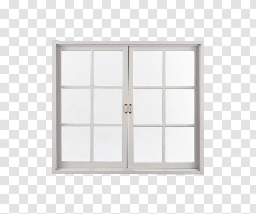 Sash Window Frosted Glass - Rectangle - White Windows Transparent PNG