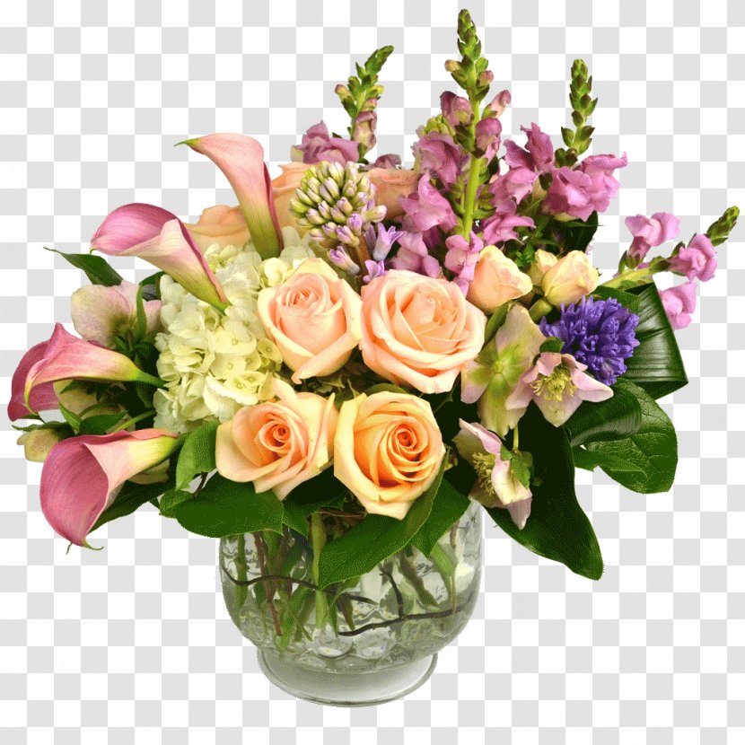 Flower Bouquet Birthday Cut Flowers Floristry - Centrepiece - Pastel Transparent PNG