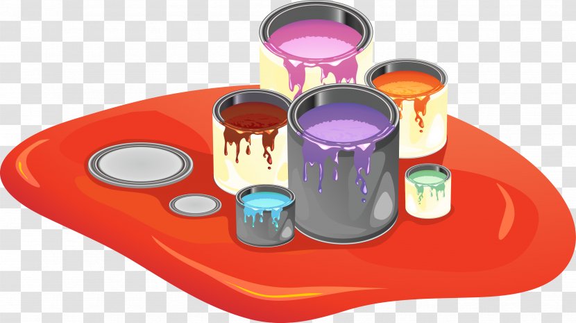 Paint Plastic Clip Art - Color - Vector Bucket Transparent PNG