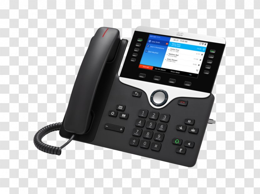 VoIP Phone Session Initiation Protocol Telephone Cisco Systems Voice Over IP - Mobile Phones Transparent PNG