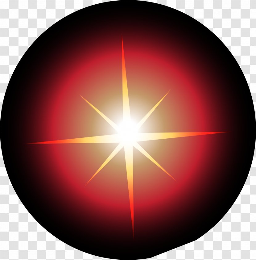 Energy Sphere Computer Wallpaper - Red Sparkle Halo Transparent PNG
