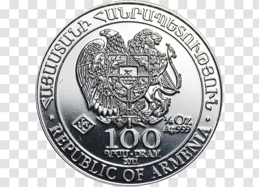 Noah's Ark Silver Coins Armenia - Noah S - Coin Transparent PNG