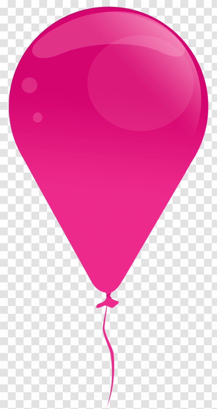 Hot Air Balloon Pink M Heart - Host Business Transparent PNG