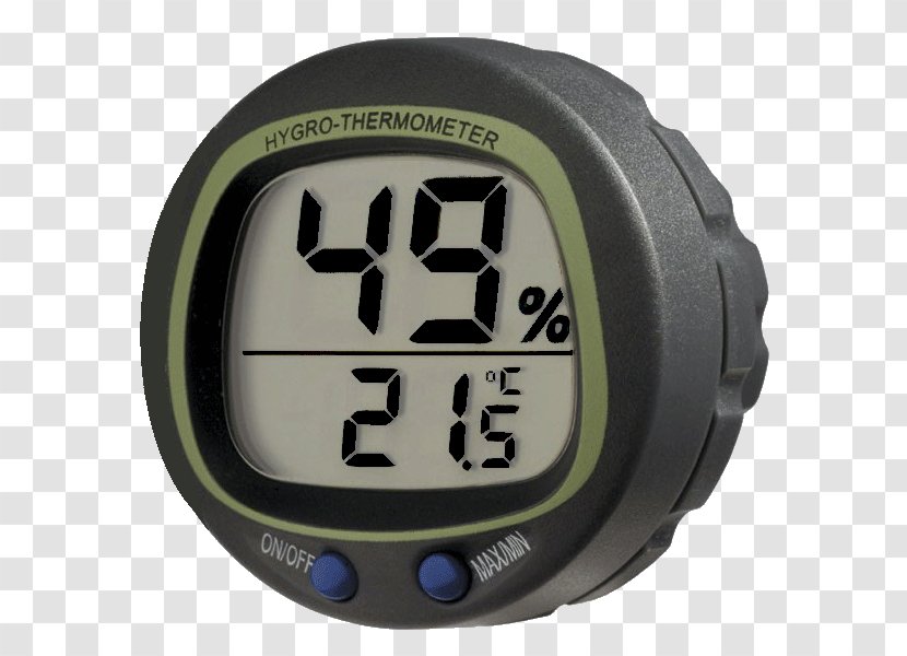 Hygrometer Bimetallthermometer Temperature Humidity - Cyclocomputer - Stopwatch Transparent PNG
