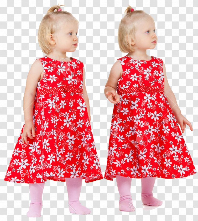 Dress Clothing Child Gown Sleeve - Flower - Twins Transparent PNG