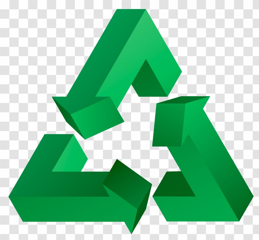 Recycling Logo Icon - Green - 3D Recycle Transparent PNG