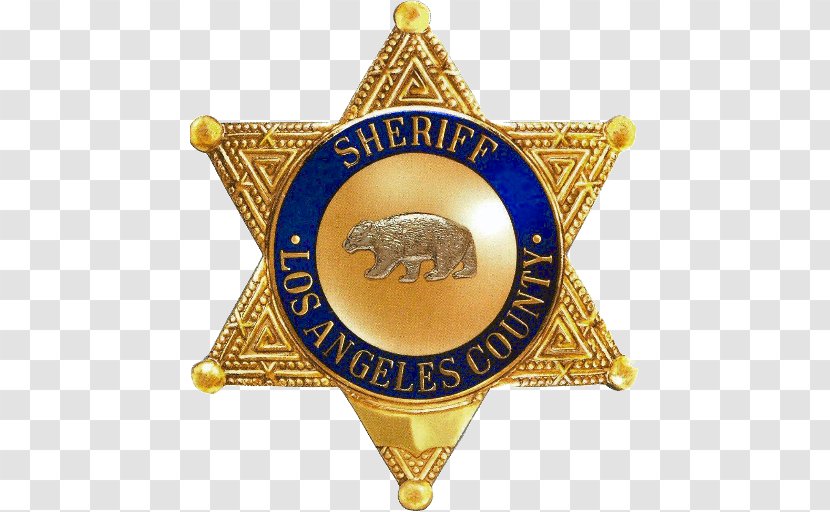Los Angeles County, California County Sheriff's Department Badge Police - Law Enforcement Agency - Sheriff Transparent PNG