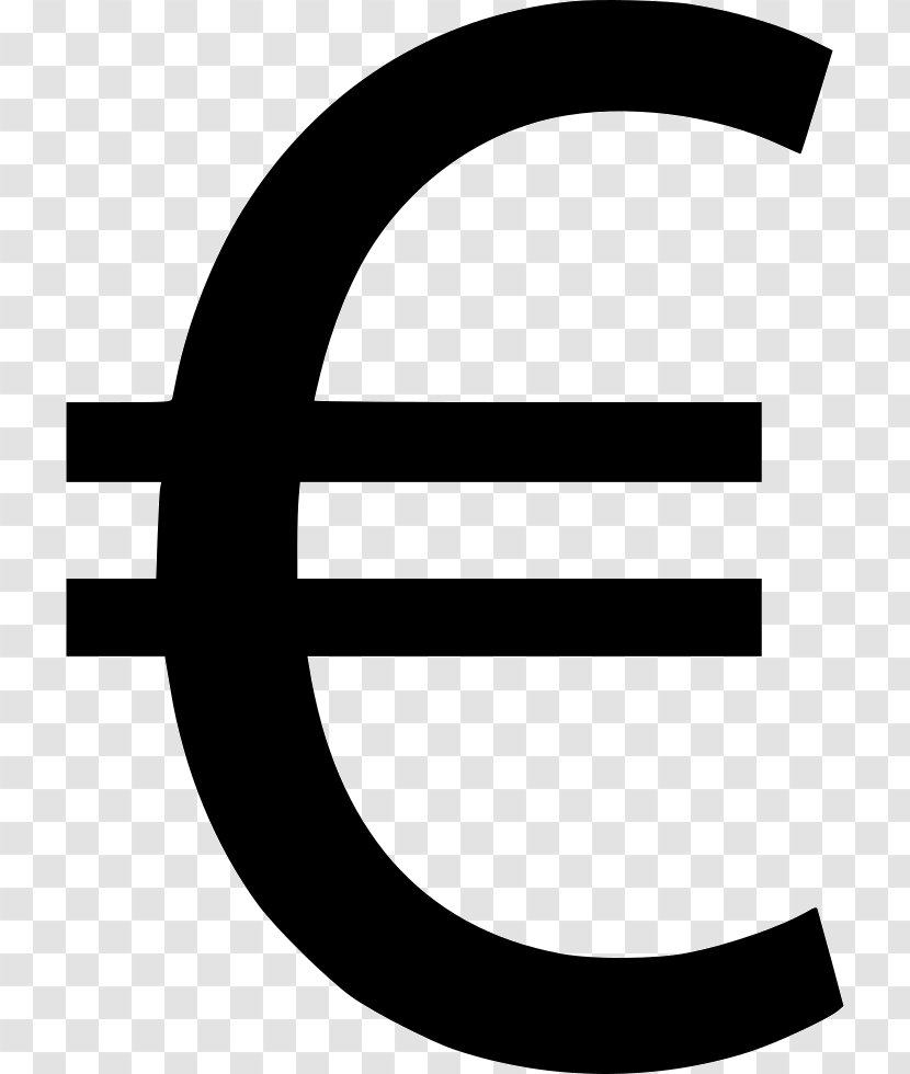 Currency Symbol Euro Sign French Franc - Monochrome Transparent PNG